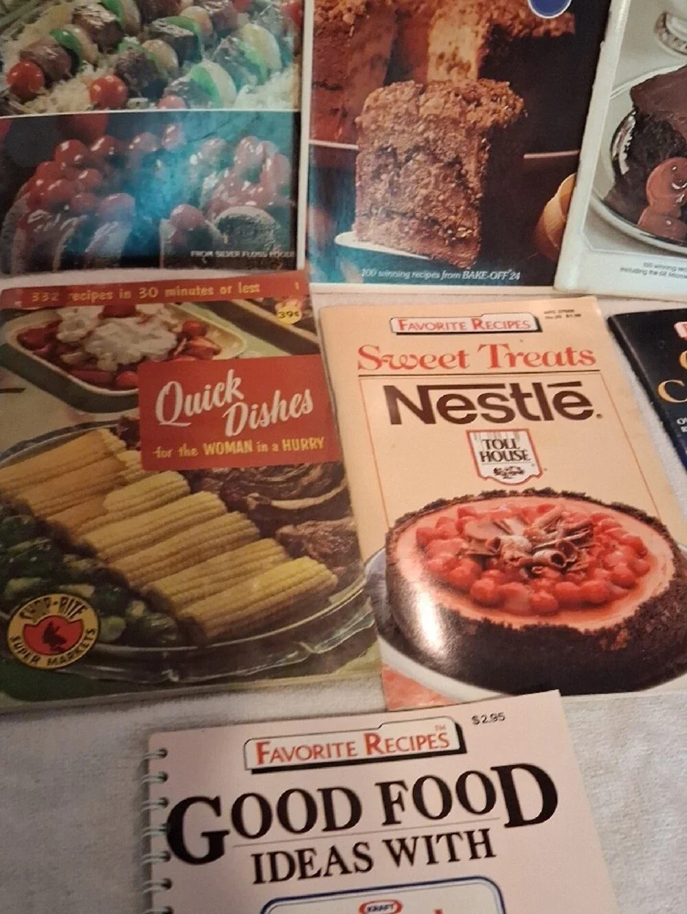 Vintage Bake-Off Cookbook Collection - Brown and White Covers 1980's